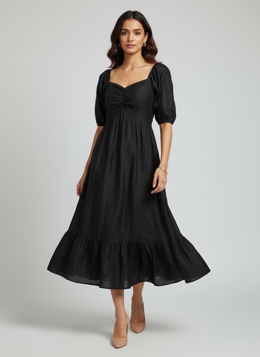 Aria Black Maxi Dress