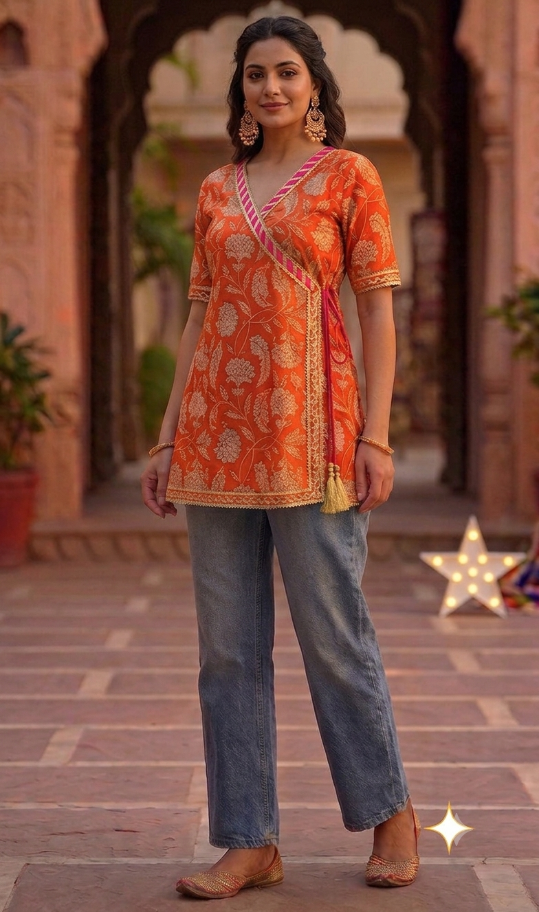 Gulnaar Wrap Kurti