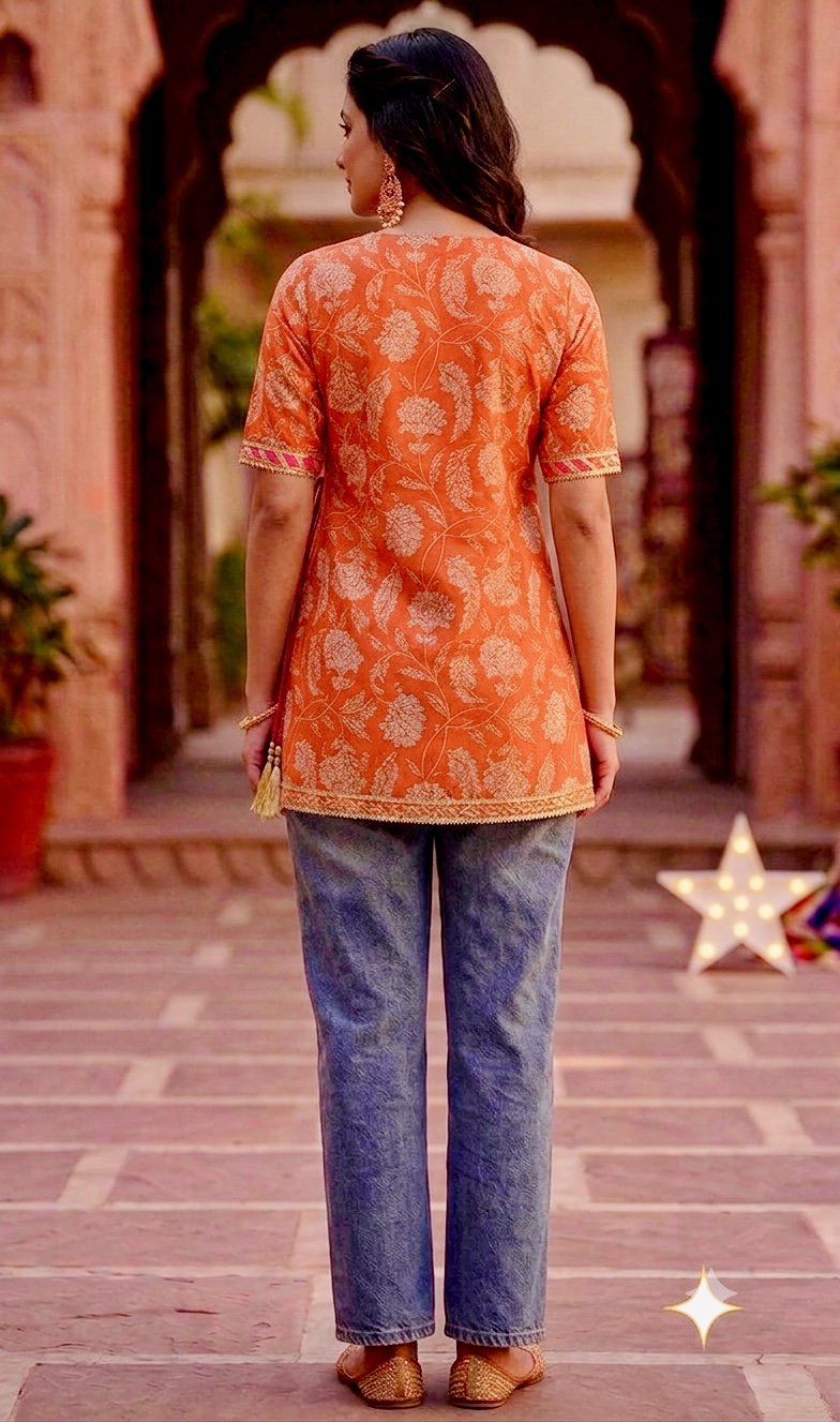 Gulnaar Wrap Kurti — alternate view